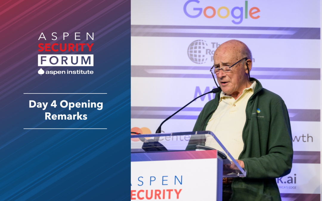 Welcome Remarks: Day 4