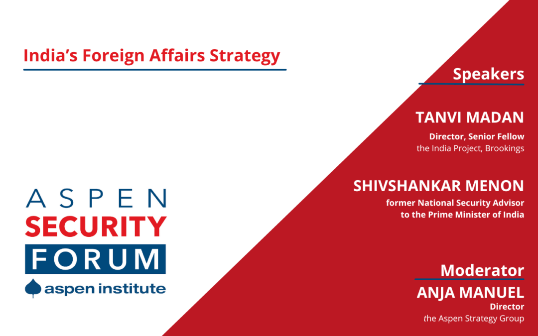 India’s Foreign Affairs Strategy