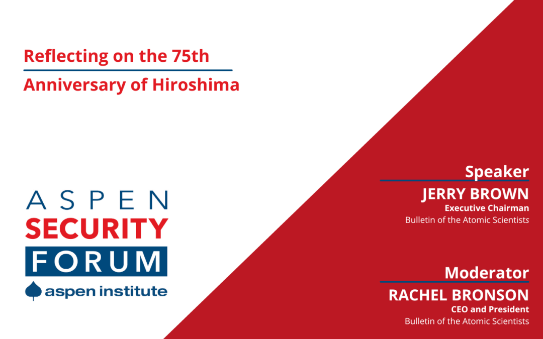 Reflecting on the 75th Anniversary of Hiroshima