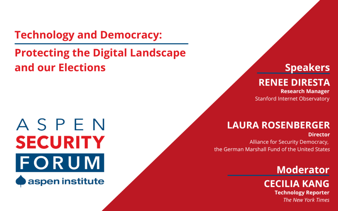 Technology and Democracy: Protecting the Digital Landscape and Our Elections